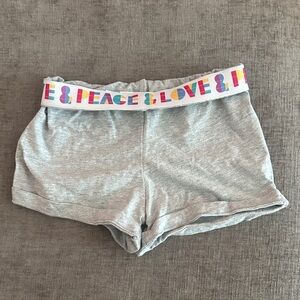 Wonder Nation Gray Kids Shorts with Colorful Waistband